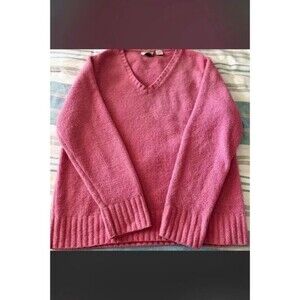 Vintage Cozy Pink Women's Heirloom Collectibles Chenille Sweater Size L